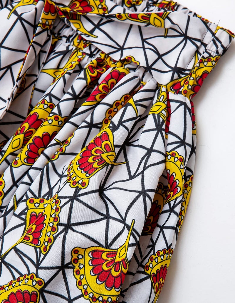 SHENBOLEN Women African Print Skirt Ankara Maxi Skirt Dashiki Skirt (One Size,A) - Image 3